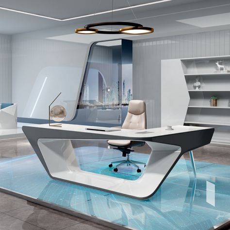 Ceo Office Design Luxury Modern, Ceo Office Design Luxury, Boss Office Interior Design, Manager Room, Ceo Office Design, Luxury Office Furniture, Cash Counter, Ceo Office, Office Table Design