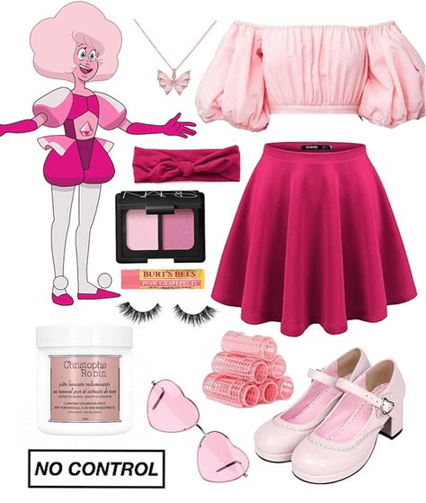 Pink Diamond Concept Outfit | ShopLook Pink Diamond Steven Universe Cosplay, Steven Universe Outfit Ideas, Steven Universe Inspired Outfits, Pink Diamond Cosplay, Steven Universe Clothes, Steven Universe Costume, Mlp Outfits, Steven Universe Cosplay, Chic Black Outfits