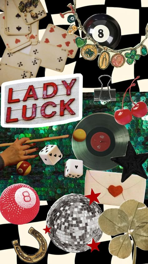 #lucky #luck #ladyluck #love Lucky 25 Birthday, Luck Themed Party, Lucky Phone Wallpaper, Lucky Life Bid Day, Lucky Bid Day Theme, Casino Bid Day, Lucky Themed Party, Lady Luck Aesthetic, Lucky In Love Bachelorette