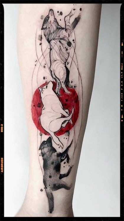 Wolf Wolf Tattoos Men, Wolf Tattoo Sleeve, Tattoo Filler, Wolf Tattoos, Wolf Tattoo, Cover Up Tattoos, Tattoo Models, Thigh Tattoo, Body Tattoos