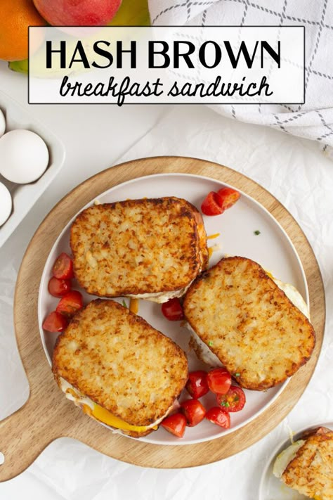 Hash Brown Breakfast, Breakfast Hashbrowns, Breakfast Sandwich Recipes, Making Breakfast, Breakfast Hash, Eating Eggs, Hash Brown, Hash Browns, Delicious Breakfast Recipes