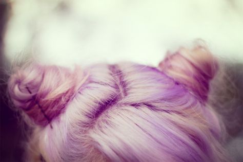 --- Glam Punk, Cute Buns, Hair Buns, Lavender Hair, Rocker Chic, Pastel Hair, Beauty Stuff, Cut My Hair, Hair Envy