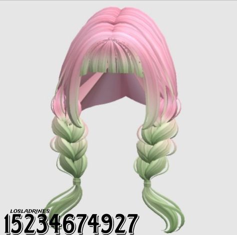 Brookhaven Codes Hair, Roblox Hair, Soft Kidcore Aesthetic, Roblox Code, Roblox Guy, Black Hair Roblox, Roblox 3, Bloxburg Decal Codes, Coding Clothes