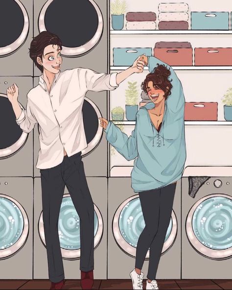 Lucky 👻 on Instagram: “#repost from @acobaf 🥺💞🙏🏻 the doodle of the laundry scene I drew for them. So much fun drawing this and working with them 🙏🏻😍🥰…” Jaxon And Grace Crave, Grace And Hudson, Crave Series, Sarah J Maas Books, Favorite Book Quotes, Nerdy Girl, The Twilight Saga, Book Memes, Fan Book