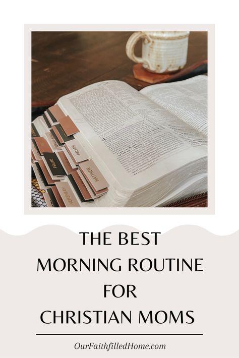 The complete guide to a better morning routine as a Christian mom. Learn to embrace the mornig as a self care routine for busy moms. You will learn how to create a morning routine with scripture reference. Morning Bible Routine, Godly Morning Routine, Christian Self Care Routine, Christian Routine Mornings, Morning Devotionals For Women, Christian Daily Routine, Christian Morning Routine, Homeschool Morning Routine, Raising Disciples