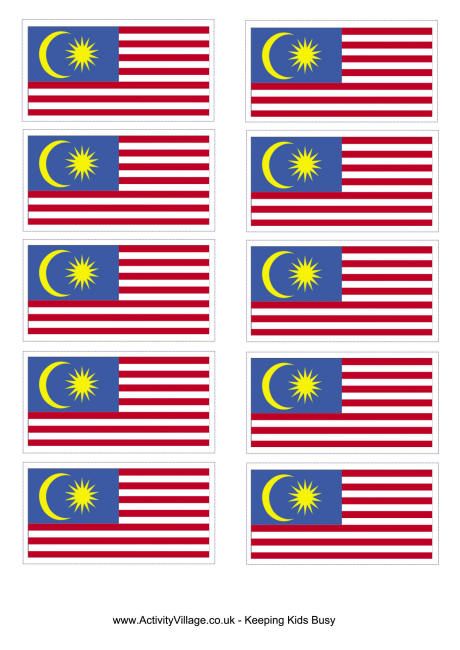 Malaysia flag printable Bendera Malaysia Colouring, Malaysia Flag Coloring, Merdeka Craft For Kids Malaysia, Merdeka Malaysia Art And Craft, Hiasan Merdeka, Malaysian Clothes, Malaysian Flag, Pictures Of Flags, Cake Pic