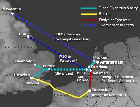 LONDON to AMSTERDAM by train & ferry or Eurostar | From £45 Euro Star Train, London To Amsterdam, Train Times, Amsterdam Travel, Voyage Europe, Europe Vacation, European Vacation, Things To Do In London, Europe Trip