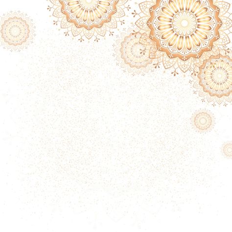 Golden mandala on white background vector | premium image by rawpixel.com / sasi Mandala Indiana, Yoga Background, Mandala Illustration, Wedding Invitation Background, Ramadan Background, Mandala Background, Gold Mandala, Invitation Background, Theme Background