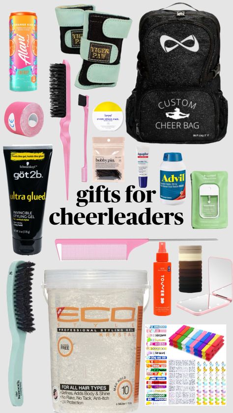 Cheer Gifts For Team, Dance Team Gifts, Cheer Bag, Cheer Gifts, Cheer Team, Dance Team, Styling Gel, Dance Teams, Team Gifts