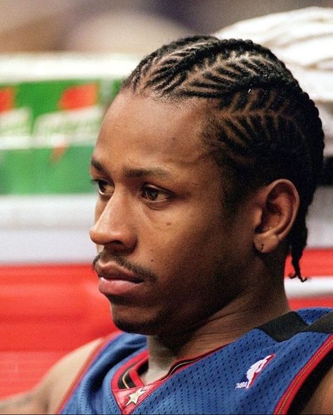 Allen Iverson Cornrows, Allen Iverson Braids, Iverson Braids, Cornrow Braids Men, Basketball Boys, Braid Styles For Men, Cornrow Hairstyles For Men, Basketball Hairstyles, Braids For Boys