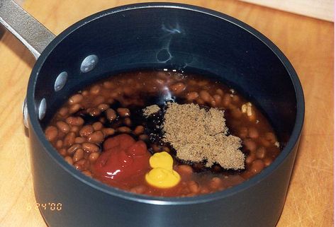 Baked Beans Molasses, Bush Baked Beans Doctored, Bush’s Baked Beans Doctored, Bush Beans Recipes, Bushes Baked Beans Doctored, Doctored Baked Beans, Bush Baked Beans, Reunion Recipes, Baked Bean Recipe