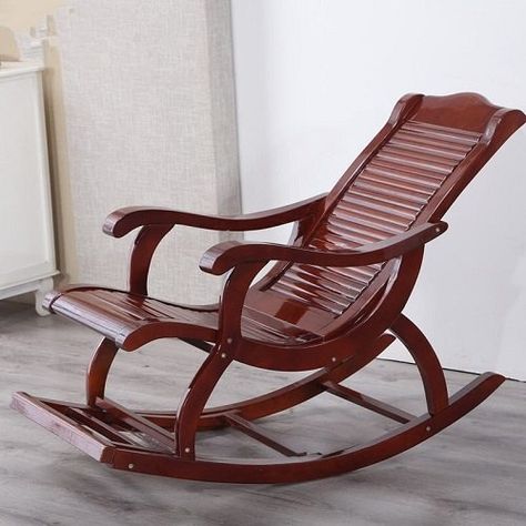 Simple Rocking Chair, Rocking Chair Plans, Contemporary Outdoor Furniture, Rocking Chair Porch, Modern Rocking Chair, Balcony Chairs, Chair Design Wooden, Chair Wooden, Wooden Front Door Design