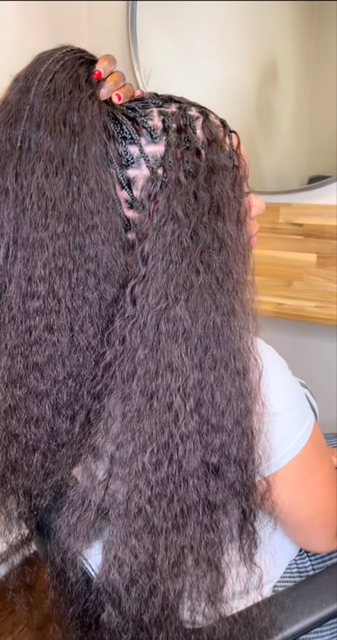 Long Tree Braids, Wig Braid Styles, Coloring Wigs, Revenge Hair, Drop Braids, Bora Braids, Pick And Drop Braids, Girl Short Hairstyles, Black Women Hair Styles