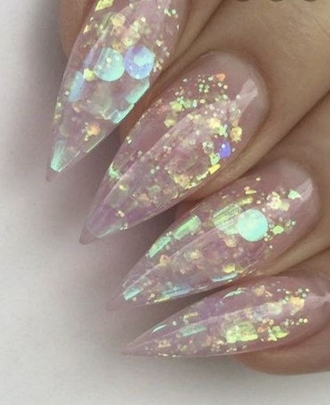 Do It Yourself Nails, Holographic Glitter Nails, Emerald Nails, Opal Nails, Encapsulated Nails, Unicorn Nails, Glitter Nail, Crystal Nails, Holographic Nails