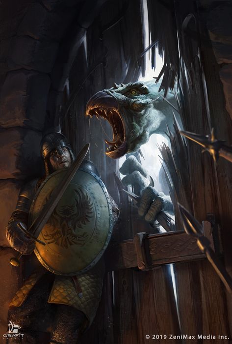 Elder Scrolls Legends, Elder Scrolls Lore, Elder Scrolls Art, Elder Scrolls Skyrim, Fantasy Battle, The Elder Scrolls, Dnd Art, Fantasy Concept Art, Mystical Creatures