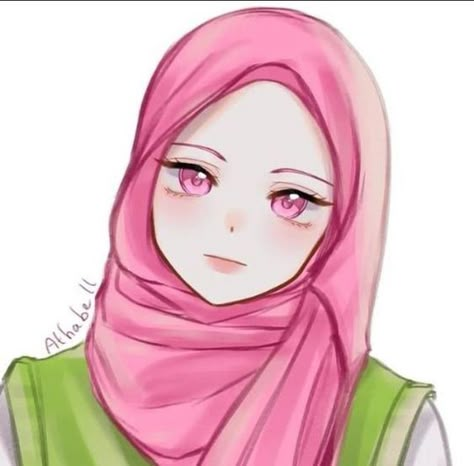 Anime With Hijab, Stay Halal, Hijab Anime, Anime Hijab, Hijab Drawing, Aesthetic Profile Picture Cartoon Soft, Images Kawaii, Islamic Cartoon, Anime Muslim