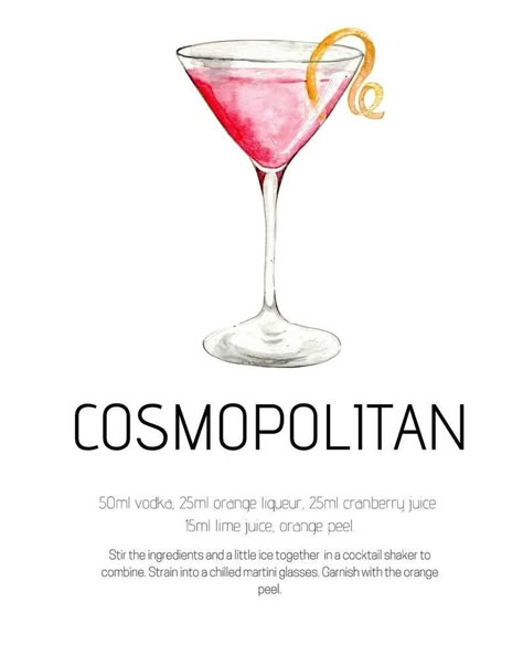 Summer cocktails #cocktail #martini #aperolspritz #margarita #daiquiri #cosmopolitan #summer #guaseppa 😋🍸 ( you can also make them without alcohol ) Cocktail Board, Cosmopolitan Drink, Bartender Drinks Recipes, Cosmopolitan Cocktail, Bartender Drinks, Cocktail Martini, Cocktail Illustration, Cocktail Poster, Cocktail Book