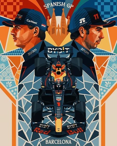 Red Bull Poster, F1 Barcelona, F1 Racing Poster, Redbull Racing, Spanish Grand Prix, F1 Art, Auto Racing Events, F1 Wallpaper Hd, F1 Poster