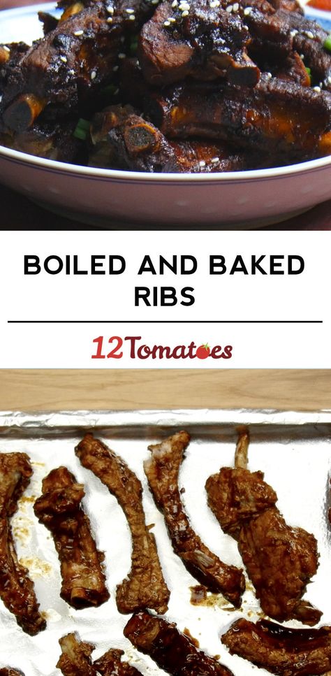 Boiled and Baked Ribs Pork Ribs Boiled And Baked, Boiled Beef Ribs, Boiled And Baked Ribs, Boiled Pork Ribs, Boiling Ribs Before Baking, Boil Ribs Before Baking, Par Boiled Ribs, Boiled Ribs Before Baking, Boiled Ribs Recipe