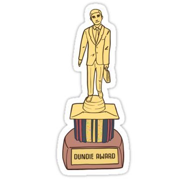 Dundie Award - The best award you can ever get Sticker Office Stickers, The Office Stickers, Home Screen Layout, Superfamily Avengers, The Office Show, Office Fan, Office Themes, Homemade Stickers, Office Memes