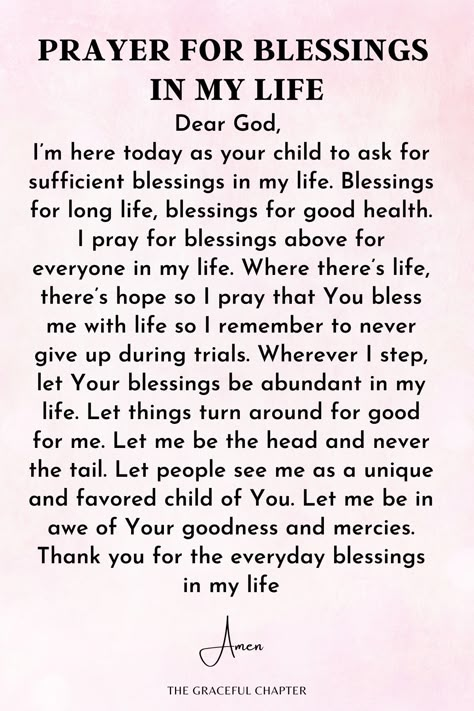 Prayers And Blessings, Prayers For Blessings, Prayer For Blessings And Opportunities, Prayer For Self, Prayers For Self, Blessing Prayers, Prayers For Happiness, Prayer For Blessings, Morning Prayers To Start Your Day Women