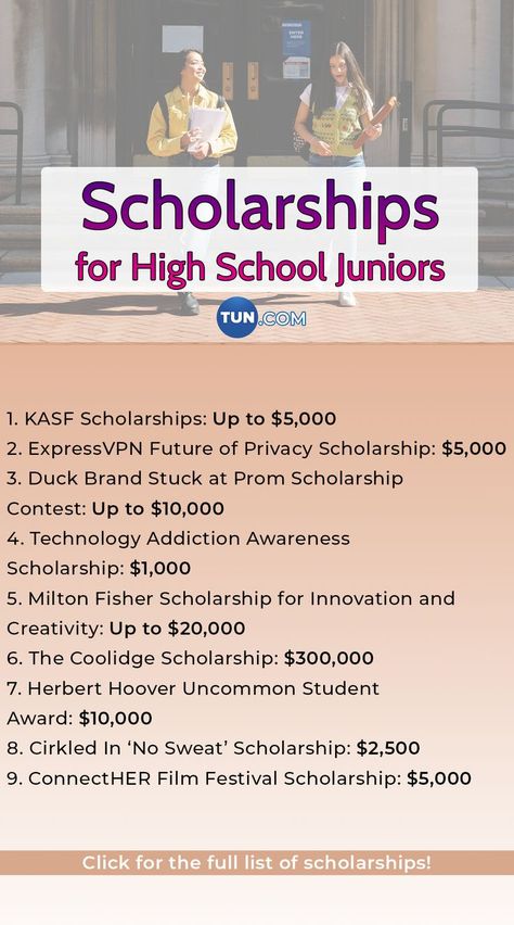 Junior Year High School, High School Scholarships, Scholarships For College Students, College Checklist, High School Counselor, School Scholarship, College Preparation, Student Scholarships, Senior Year Of High School