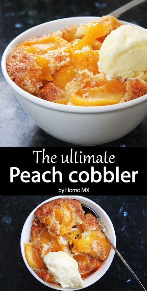 The ultimate peach cobbler recipe, made with natural peaches to get the perfect texture! Peach Oatmeal, Fresh Peach Cobbler, Recipes For Desserts, Fruit Cobbler, Lazy Morning, Peach Cobbler Recipe, Cobbler Recipe, Vanilla Wafers, Cobbler Recipes