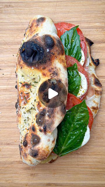 Sourdough Sandwich Recipes, Sando Sandwich, Baking Instagram, Prosciutto Sandwich, Mozzarella Prosciutto, Pizza Sandwich Recipe, Sean Sullivan, Maldon Salt, Grilled Flatbread