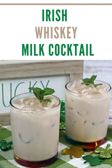 This Jameson Irish Whiskey Milk Cocktail recipe is creamy, smooth and easy to make with what you have on hand. You can also enjoy it warm. #ourcraftycocktails #irishwhiskeycocktail #jamesonirishwhiskey #whiskeymilkcocktail Jameson Cocktails Easy, Irish Whiskey Cocktails, Jameson Whiskey Drinks, Jameson Drinks, Jameson Cocktails, Best Whiskey Cocktails, Irish Cocktails, Whiskey Lemonade, Whiskey Chocolate