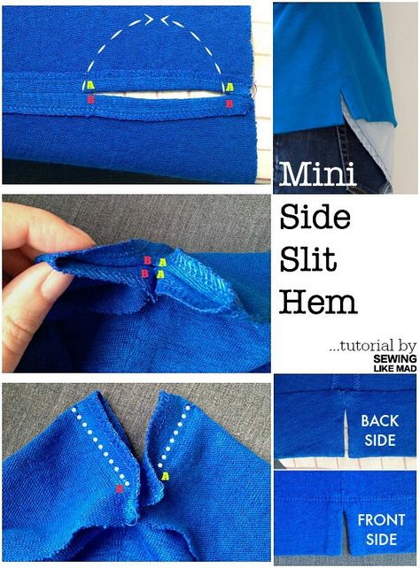 Sewing Hems, Sweatshirt Makeover, Sewing Seams, Sewing Alterations, Mini Tutorial, Sewing Crafts Tutorials, Sewing Stitches, My Sewing Room, Diy Sewing Clothes