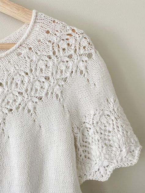 The Wedding Sweater | wiseknits Knit Tee Pattern, Lace Sweater Pattern, Wedding Sweater, Clothing Pattern Design, Museum Of Science, Summer Knit Tops, Ravelry Knitting, Knitted Lace, Lace Knitting Patterns