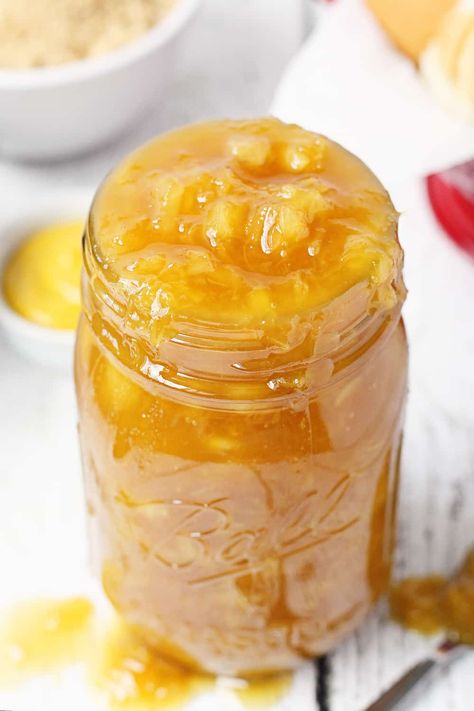 Pineapple Sauce, Ham Dinner, Pineapple Recipes, Sugar Free Diet, Crushed Pineapple, Sweet Sauce, Homemade Sauce, Holiday Table, Rice Vinegar