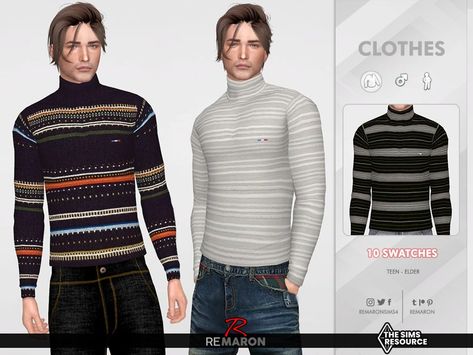 The Sims Resource - Turtleneck Sweater 01 for Male Sims Male Converse, Converse Shoes Men, Formal Pant For Men, Male Sims, Clothing Male, Male Clothing, Formal Pants, Pj Pants, Sims 4 Clothing