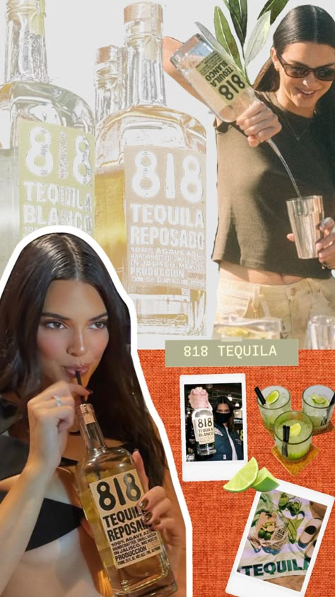 818 Party Aesthetic, 818 Tequila Aesthetic, Tequila Aesthetic, Shuffles Collage, 818 Tequila, Tequila Soda, Kendall Jenner Aesthetic, Tequila Day, Urban Bar