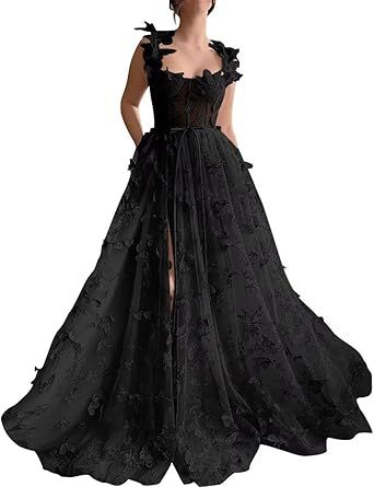 Butterfly Prom Dress, Prom Dresses Elegant, Princess Prom Dresses, Dresses Formal Elegant, Evening Party Gowns, Womens Prom Dresses, Prom Dresses For Teens, Tulle Ball Gown, 3d Butterfly