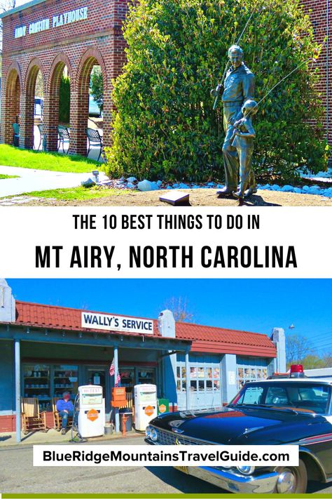 The 10 Best Things to Do in Mount Airy NC including tours, wineries, restaurants, shopping, Hiking and more! mount airy north carolina | mayberry nc | mayberry north carolina | mount airy nc | mt airy north carolina | things to do in mount airy north carolina | mayberry town | downtown mount airy| downtown mt airy | mt airy andy griffith | is there a mayberry north carolina | mayberry squad car tours | mayberry police car | Andy Griffith Homeplace | Snappy Lunch | Yadkin Val via @greenglobaltrvl Mount Airy Nc, Mt Airy North Carolina, Mayberry Nc, Mount Airy North Carolina, Charleston Vacation, Vacay Ideas, North Carolina Travel, Mount Airy, Andy Griffith