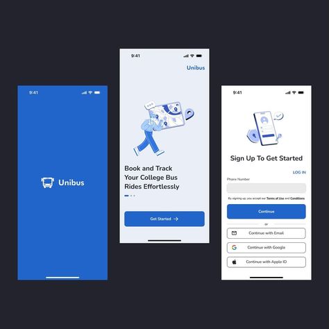 Welcome screen for college students bus ride app. 🚎 . . . . . . #uitrends #busapp #rideapp #uiuxdesigners #appdesigns #appinterface #minimalappdesign #cleanui #uiuxtrends App Welcome Screen, Ride App, Ui Ux Trends, Bus App, App Interface, Bus Ride, College Students, App Design, Screen