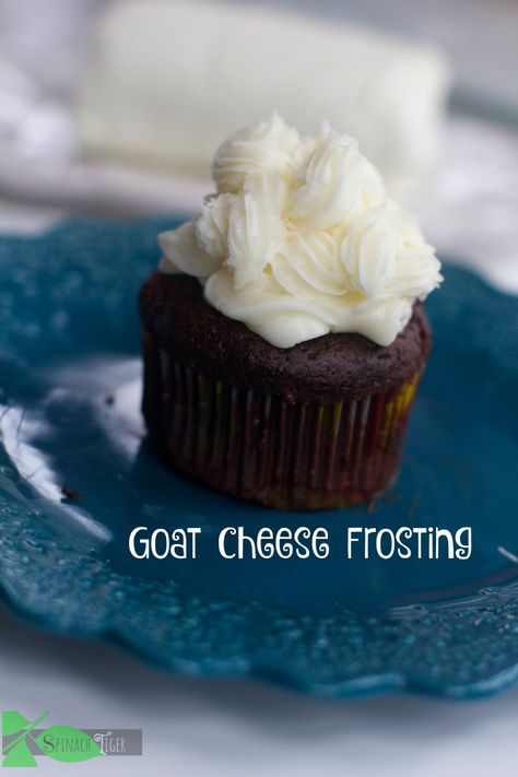 Goat Cheese Frosting by Spinach Tiger Goat Cheese Icing, Keto German Chocolate Cake, Cider Donut Cake, Apple Cider Donut Cake, Cake Icing Tips, Velvet Recipes, Maple Cake, Sundae Cupcakes, Tiger White