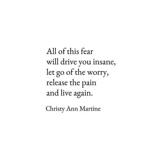 Stop Worrying Quotes, Christy Ann Martine, Worry Quotes, 40k Followers, Fear Quotes, Comfort Words, Overcoming Challenges, Comfort Quotes