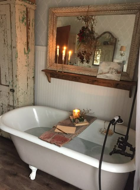 Bryarton Farm, Vibey Rooms, Clawfoot Tub Bathroom, Classic Bathrooms, French Country Bathroom, Remodeling Bathroom, Bubble Baths, Farmhouse Remodel, Cottage Bathroom