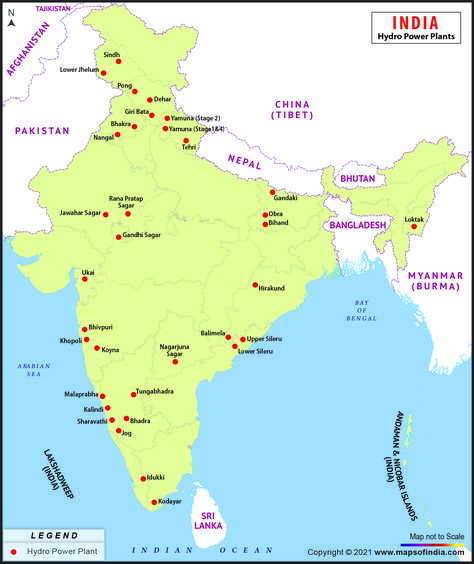 Sources Of Energy, Hydro Power Plant, Hydro Power, India Map, Knowledge Facts, General Knowledge Facts, Bhutan, Energy Sources, Power Plant