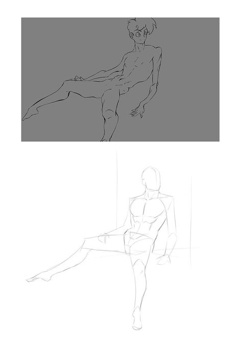 Drawing Critique of the male figure in a seated, slouched pose. Slouched Pose, Slouching Pose, Male Pose Reference, Male Poses, Male Figure, Drawing Poses, Color Theory, Art Reference Poses, Pose Reference