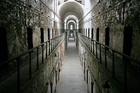 Conde Nast review of Eastern State Penitentiary, a can't miss Philadelphia landmark just steps away from our office! Eastern State Penitentiary, Insane Asylum, Places In America, Most Haunted Places, Al Capone, Most Haunted, Ghost Hunting, Conde Nast Traveler, Conde Nast