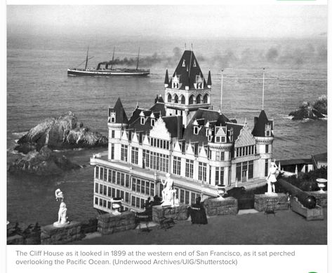 Cliff House San Francisco, Cliff House, The Cliff, Historical Architecture, Close To Home, Pacific Ocean, Golden Gate Bridge, Golden Gate, Northern California