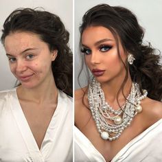 Bride Looks, Wedding Makeup Bride, Best Wedding Makeup, Makeup Before And After, Makeup Books, Bridal Makeover, Batons Matte, Power Of Makeup, Makeup Wedding