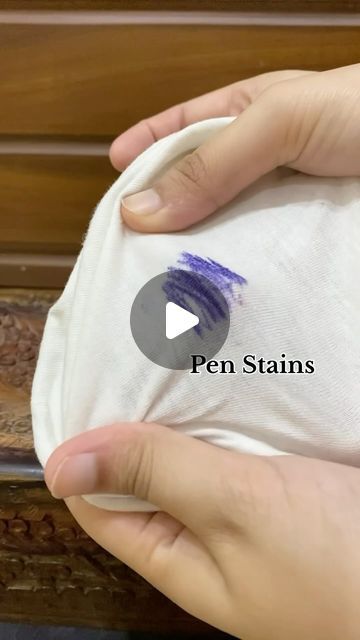 Essential_for_life on Instagram: "How to Remove Pen/Markar Stains from your clothes 🌸  #clothes #cleaning #pen #stains #stainsremoval #tips #tipsandtricks #foryou #foryou #viralvideo #hacks #instareels" Pen Stains Out Of Clothes, How To Remove Pen Stains From Clothes, Pen Stain Removal Clothes, Get Sharpie Out Of Clothes, Remove Pen From Fabric, How To Get Pen Out Of Clothes, How To Remove Pen Ink From Clothes, How To Remove Ink From Clothes, Remove Ink Stains From Clothes