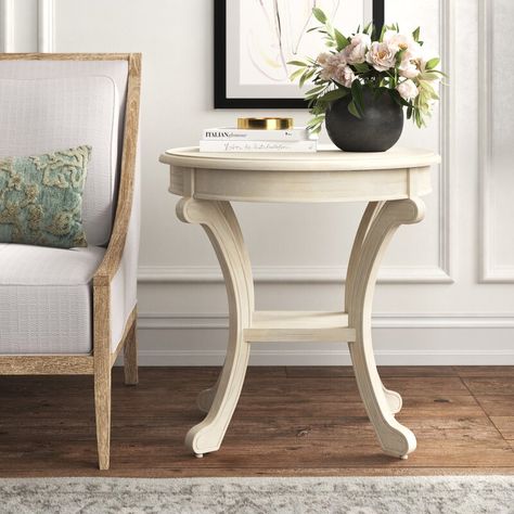 Kelly Clarkson Home Cheri End Table with Storage & Reviews | Wayfair End Table Wood, Tall End Tables, Kelly Clarkson Home, Wayfair Furniture, Living Room End Tables, Wood End Tables, Rustic Farmhouse Style, Table Ronde, End Tables With Storage