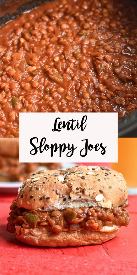 Crockpot Lentils, Vegetarian Sloppy Joes, Lentil Sloppy Joes, Slow Cooker Lentils, Dry Beans, Fast Recipes, Daniel Fast, Sloppy Joe, Dash Diet