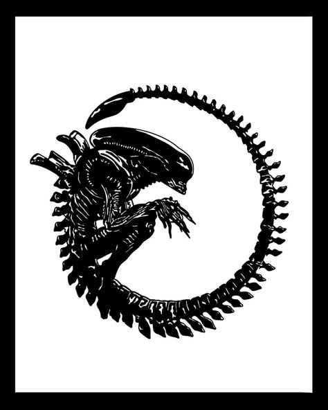 Small Xenomorph Tattoo, Facehugger Drawing, Alien Xenomorph Tattoo, Xenomorph Drawing, Xenomorph Art, Xenomorph Tattoo, Giger Alien, Giger Art, Hp Tattoo