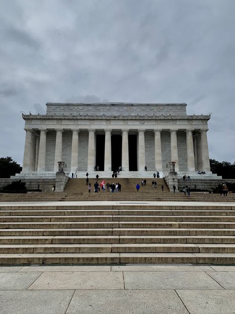 Lincoln Memorial, Washington D.C. - Cloudy -Monument -Photography Abraham Lincoln Memorial, Lincoln Monument, Monument Photography, Travel Buddy, Lincoln Memorial, Washington Usa, Washington Monument, Us Marine Corps, Road Trippin